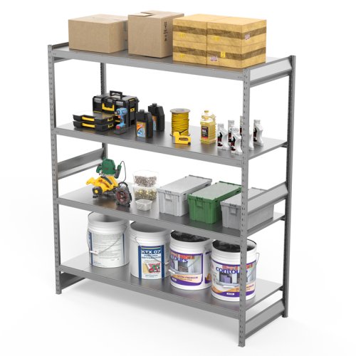 Стеллаж СГ Ультра / СГУ (2000х2100х600 мм) 4 яруса, цинк (СГУ 2021064)