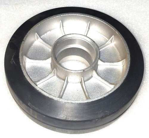 Колесо 200х50 алюминий / резина без подшипников Колесо 200х50 алюминий / резина без подшипников