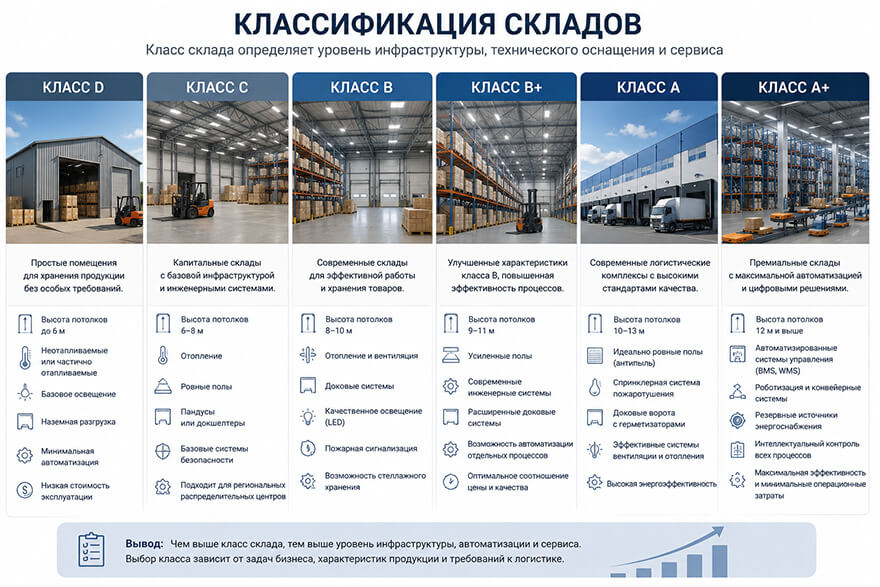 Классификация складов Классификация складов