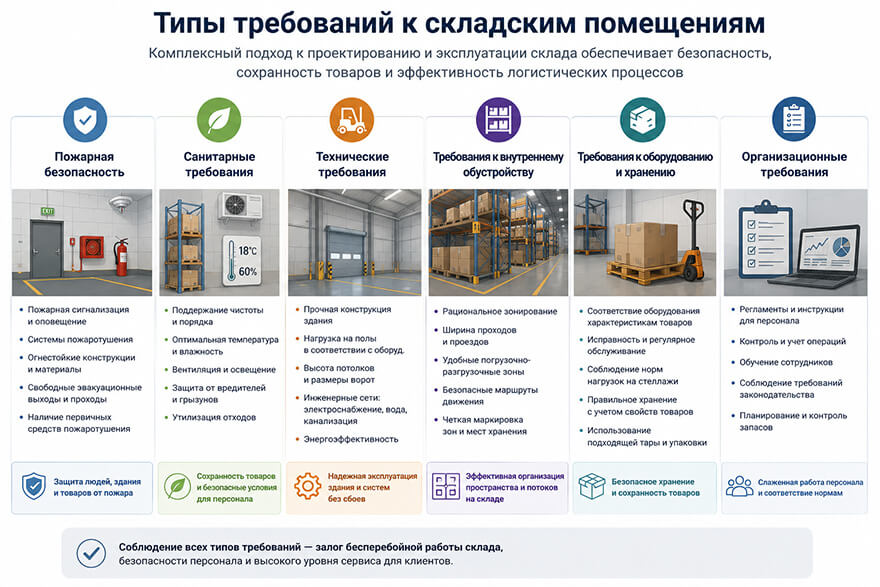 Общие требования к складам Общие требования к складам