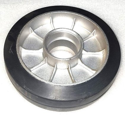 Колесо 200х50 алюминий / резина без подшипников Колесо 200х50 алюминий / резина без подшипников