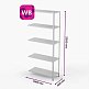 Приставная секция стеллажа для ПВЗ Wildberries ТС Лайт, 2200х1000х400 мм, 5 полок – изображение №2
