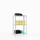 Стеллаж для офиса ТС Лайт, 1500x700x400 мм. Полки: 3 шт. металл (ТС 15070430) – изображение №4