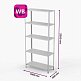 Стеллаж для ПВЗ Wildberries ТС Лайт, 2200х1000х400 мм, 5 полок – изображение №2
