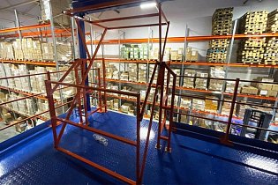 Расширение склада с мезонином на колоннах