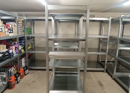 Полочные стеллажи СГ Ультра из оцинкованной стали