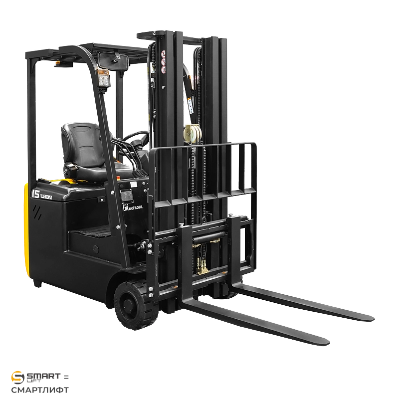 Электропогрузчик трёхопорный EFS151 (1500 кг; 4,5 м; li-ion 48В / 150Ач) СМАРТЛИФТ (SMARTLIFT)